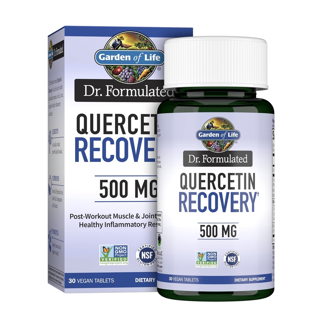 生活花园 Quercetin 工作后回收 锌、 涡轮和绿茶 – Dr 公式化 – 健康炎症反应和联合支持 – Gluten Free and Non GMO – 30 片