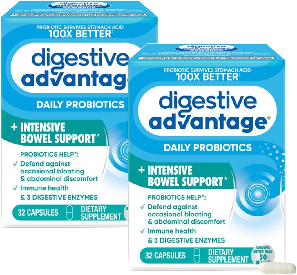 消化优势 强化鲍尔支持 Probiotic Prefects forges & Bloating, 32 Capsules (2 Pack) 互联网档案馆的存檔,存档日期2014-03-02.