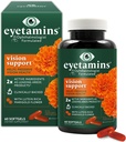 视力支持 -- -- 60名眼科医生 -- -- 2名Lutein和Zeaxanthin,主要品牌 -- -- 植物、自然 -- -- Vegan和N-GMO公式(60名)