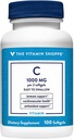 维生素店 维生素C 1000MG,容易吞咽,支持免疫和心血管健康的抗氧化剂(100软胶)