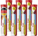 T&D 德国铁14毫克 - 140 Vegan 饮料 Effervescent 药片 - Cherry Flavor - 德国制造