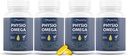 Physio Omega 2400mg 鱼油加Omega 3 脂肪酸补充剂 - 成人心脏和脑健康补充剂 - 非GMO,Burpless, Light Citrus Flavor,可持续来源 - 240 软胶
