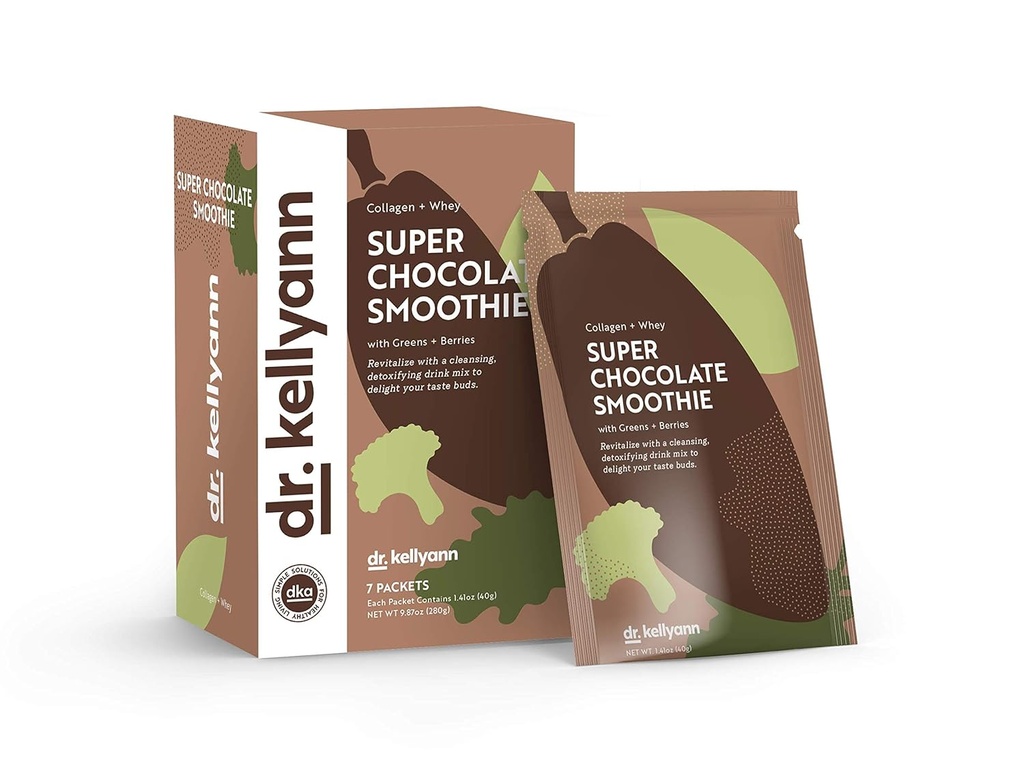 Kellian博士 超级巧克力 Collagen smoothie (7 services) – 蛋白质摇摆, Keto & Paleo-Friendly, 支持皮肤 & Gut, 1 Pack