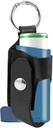 Asthma Inhaler Holder 携带L-Shaed Inhaler PU 保护性旅行 手持成人和孩子迷你包,携带武警Clip(吸入器不包含)的行李(黑色)
