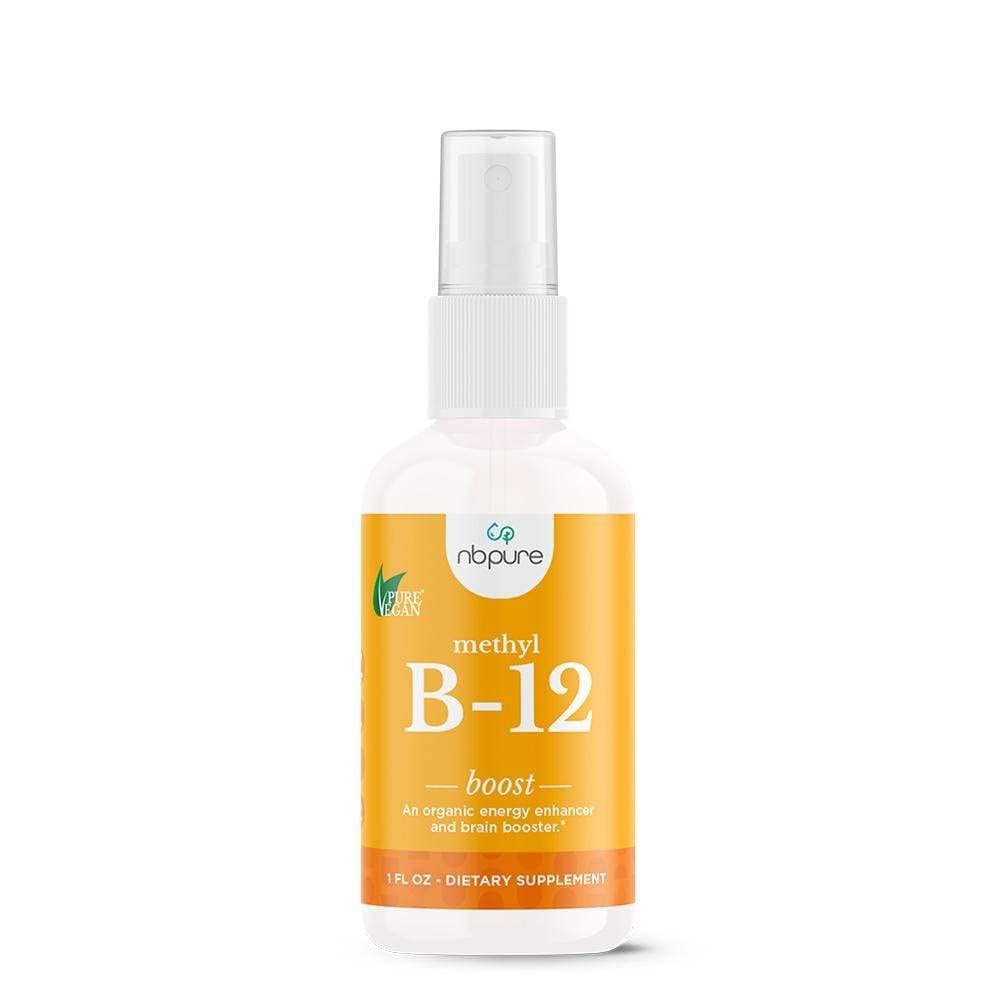 nbpure 有机和 Vegan 维生素 甲基 B12 喷雾 – 天然能源, Mood, & Nerve 系统支持 女性,男性,孩子 – 500 mcg 液体 甲基Cobalamin per 喷雾