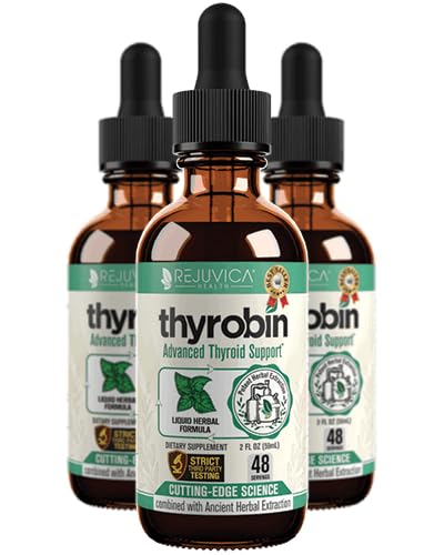 Thirrobin - 高级甲状腺支持补充剂 - 液体交付以更好地吸收 - 碘, Sting Nettle, Kelp, Astragalus, Ashwagandha & More!