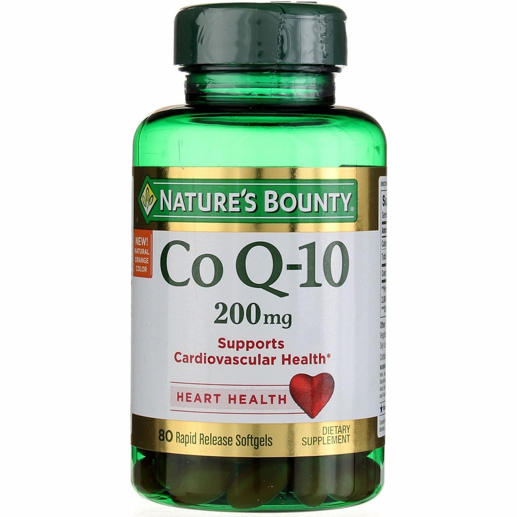 自然丰厚的CoQ10 200毫克Q-Sorb软胶,80厘米