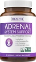 Adrenal System Support & Cortisol Manager (2 Month Supply) Powerful Ashwagandha & L-Tyrosine Fatigue Supplement - Maintain Balanced Cortisol Levels, Health, & Stress Relief - Non-GMO - 60 Capsules