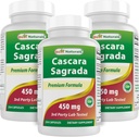 Best Naturals Cascara Sagrada 450 mg 250 capsules (250 counts (Pack of 3)) 化学物质: