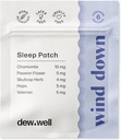 Dew Well Wind Down Sleep Patches - Melatonin Free Chamomille & Passion Flower Patches for Natural Relief Aids - Migraine Relief - 睡眠贴纸和热睡眠者 Relief - 6 Counter Clear - 自然休息援助的激情花朵补丁 - 米格雷恩救济的压力条 - 睡眠贴纸和热睡眠者救济 - 6 Clear