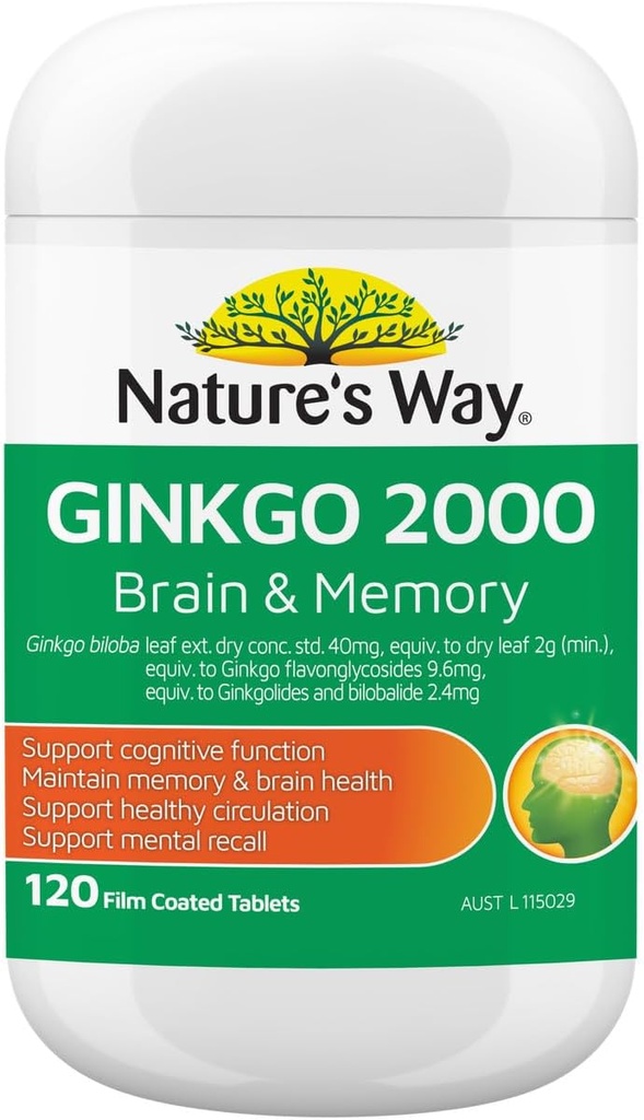 自然之路 Ginkgo Biloba 2000MG 100+20 碑文