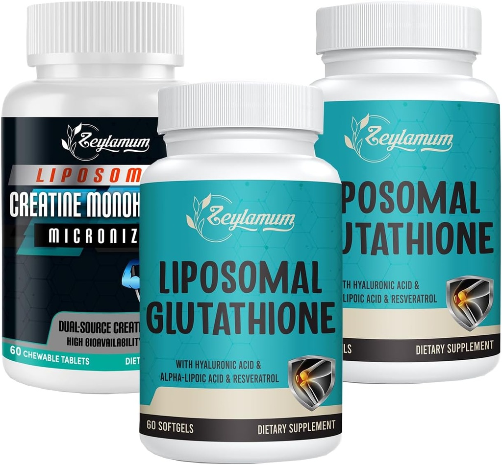 Liposomal Glutathione 软胶 - 120 软胶 + Creatine 单水合物