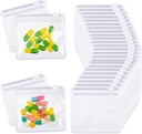 Nuanchu 200 Picks Pill Pouches Bags 设置可重复使用的Zippered Pill Bagies 清真塑料自封旅行药品组织者 药品和小物品幻灯片锁存储器