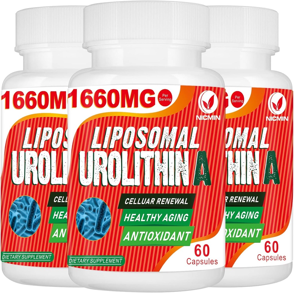 1660MG Urolithin A 补编- Liposomal Urolithin 180 Capsules