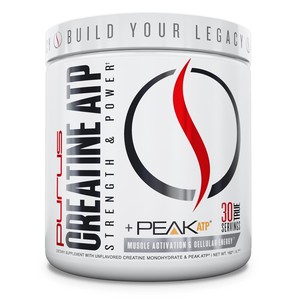 Purus Labs Creatine ATP, Peak ATP + Creatine 单水合物,无味 - 30 services - 肌肉激活和细胞能