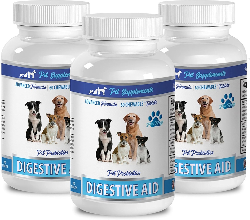 狗的消化酶 8 oz - DOG DIGESTION AID PROBOTICS - Natural PROBROACH - SOLUTION to BAD BRAETHA and GAS - COUNTER DIARCHEA - 狗的亲生药 usa - 3瓶(180 处理)