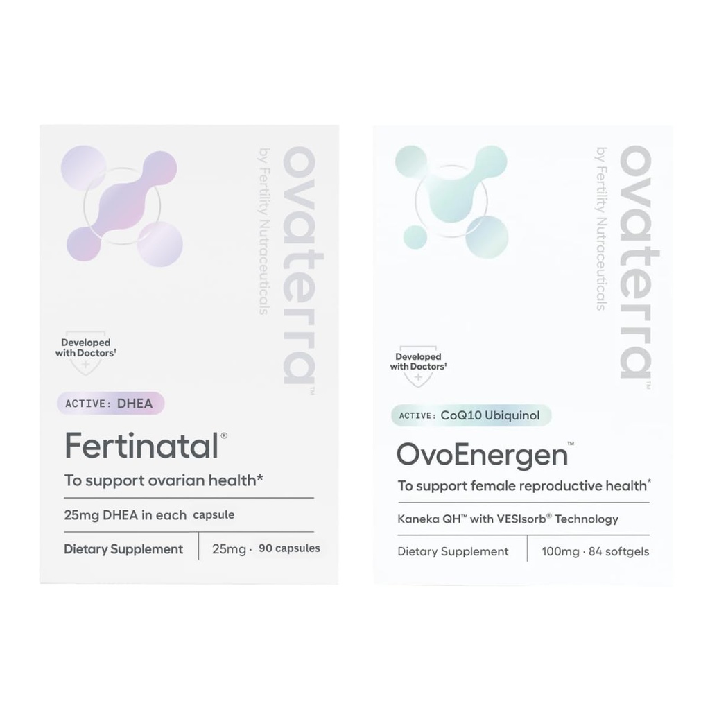 育能型妇女保健包 配有Kaneka QH、VESIsorb®技术、Ubiquinol和微量化DHEA 90 - 25mg Capsules & 84 - 100mg Softgel Capsules 28天供应