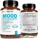 Calm Mood 助推剂补充剂 - 天然快乐药丸用于压力,睡眠和Mood 支持 - 专利 KSM-66® Ashwagandha & Suntheanine® L-Theanine, Rhodiola Rosea, 镁 - 60 Counter