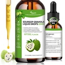 Wanish Organization Soursop Graviola Liquid Drop, Sour SOP Bitters Liquid for Cell Support & Regeneration, Imune Boost, Liver and Sleep, Shebal Goodness, 糖/糖自由,天然火焰, 2 Fl Oz