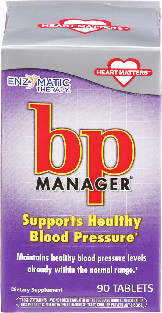 酶治疗——Bp经理,90片[健康与美]