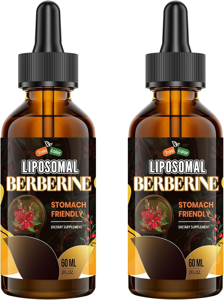 Berberine 补充锡兰锡桂3000mg - 高生物利用率 Liposomal Berberine 液滴,Berberine HCL 复合物+ 涡面 补充剂,AMPK 激活剂,适合妇女使用, Men-120ml