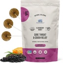 MommaBear Natural Sore Throat Relief Lollipops – 长莓和蜂蜜儿童 Cough Lollipops – 有机Cough儿童 Lolli治疗,无人工添加剂 – 紧紧密封换新鲜(10包)
