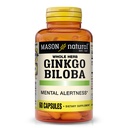 Mason Natural Ginkgo Biloba,1个月供应,帮助改善精神警惕和支持最佳大脑功能,60卡普尔