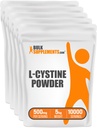 Bulk Assupports.com L-Cystine Powder - L-Cystine 500mg, L-Cystine Supplements, 氨基酸补充 - 用于免疫支持, Gluten Free, 500mg / service, 5kg(11磅)(包5)
