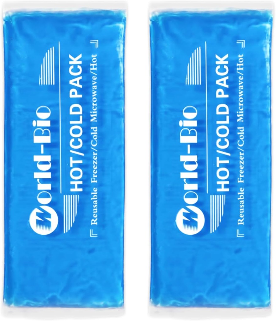 Gel软软软冰包用于伤害再用,2Pack-12"X 4.7",冷冻器冷冻包,热冷压缩Gel Pad用于Neck,Ankle,膝盖,腿部,肩部,Elbow,手腕,脚部伤害疼痛缓解