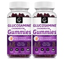 GORNVB Glucosamine Chondroitin Gummys配有MSM和长老莓的外力-灵活性支持,成人、男女抗氧化剂免疫辅助剂-60 Condroitin Gummys(2包)