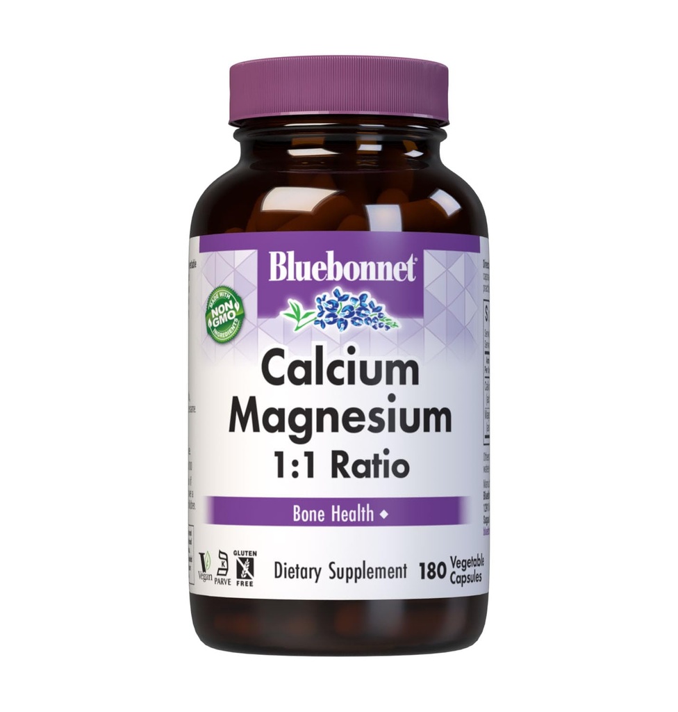 BlueBonnet Calcium 镁 1:1 比例 植物卡普勒斯,180 伯爵,白