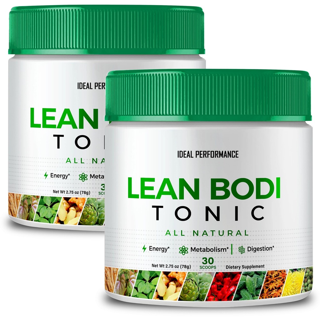 Lean Bodi Tonic Powder官方公式 Lean Bodi Tonic All Natural - 维生素B6的最大强度,BCAA,LeanBodi Powder支持,Lean Bodi高级公式审查(2包)