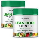 Lean Bodi Tonic Powder官方公式 Lean Bodi Tonic All Natural - 维生素B6的最大强度,BCAA,LeanBodi Powder支持,Lean Bodi高级公式审查(2包)