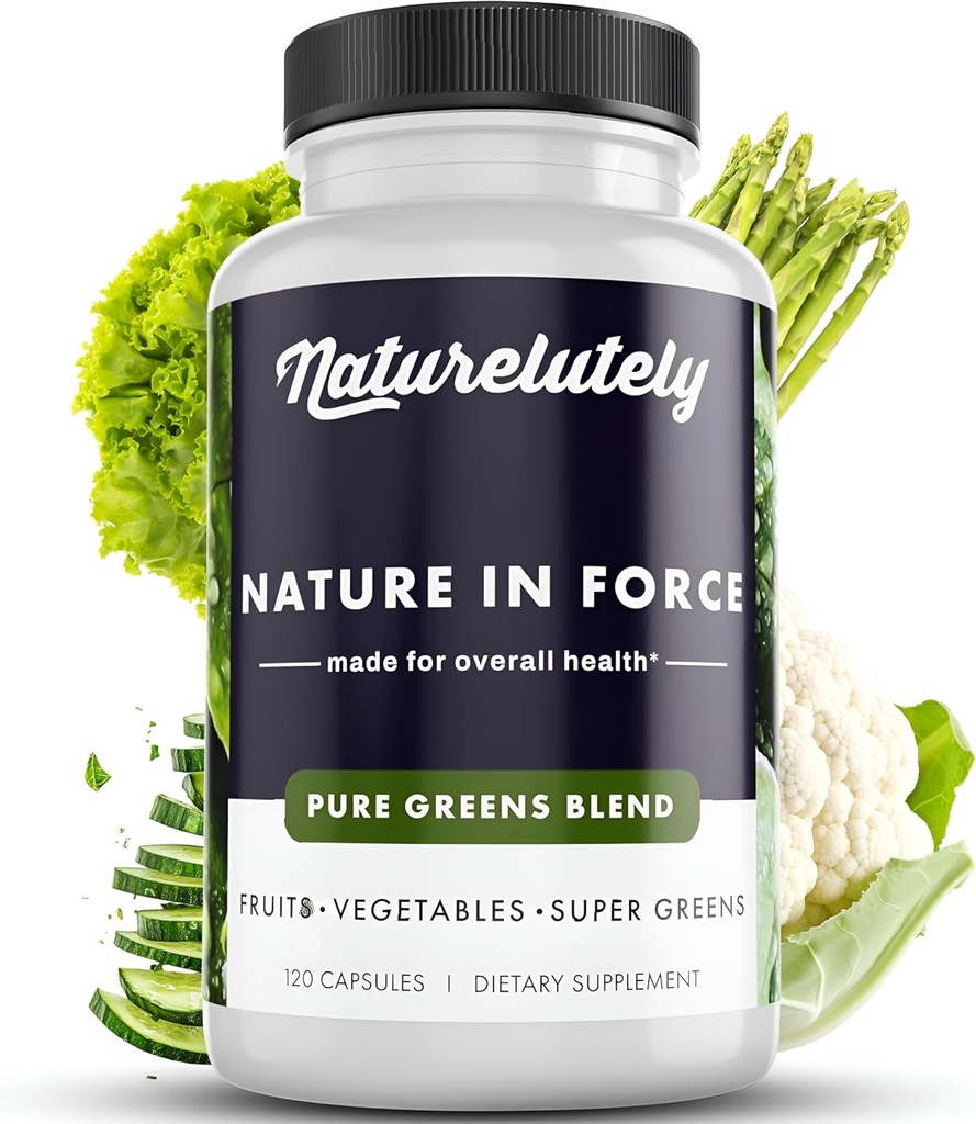 (原始内容存档于2018-09-26) (英语). Nature in Force Super Greens Capsules – 所有天然蔬菜和水果 超级食品 粉末混合 – Immune Support Supplor of Greens – 120 Capsules/Bottle 来自绿地的 120 Capsules/Bottle
