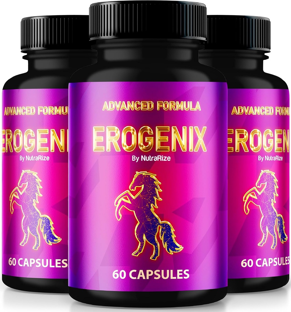 (3 Pack) Erogenix Capsules, 解锁你的最大性能, 所有支持长距离能量和总体健康的自然补充, Ero Genix 官方评论(180 Capsules)