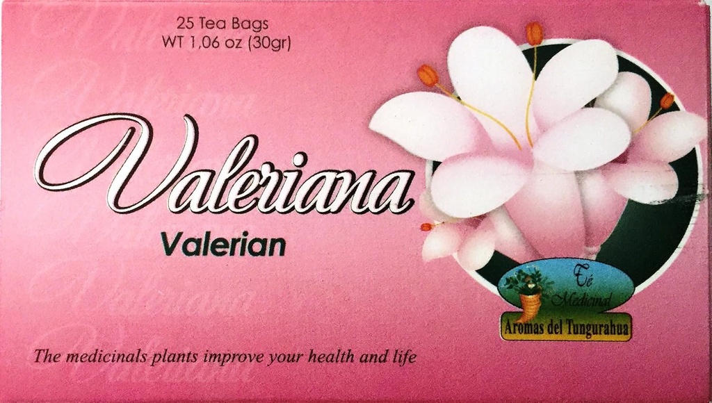 Valeriana Té. 25 Tea Bags. Valerian Tea. 2-PACK (50 Tea bags) 总计 (50 Bolsas)