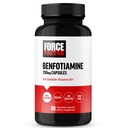 FORCE FACTOR BENFOTIMINAMIN+ Thiamine 补充剂,脂肪溶性维生素B1 用于高吸附,非GMO,Vegan,90 蔬菜卡普尔