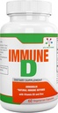 Spectra Vitamins Immune D 支持食用增生剂与Immunolin,Vitamin D3,Zinc,Ellagic Acid 促进全季强力免疫系统,60 Capsules.
