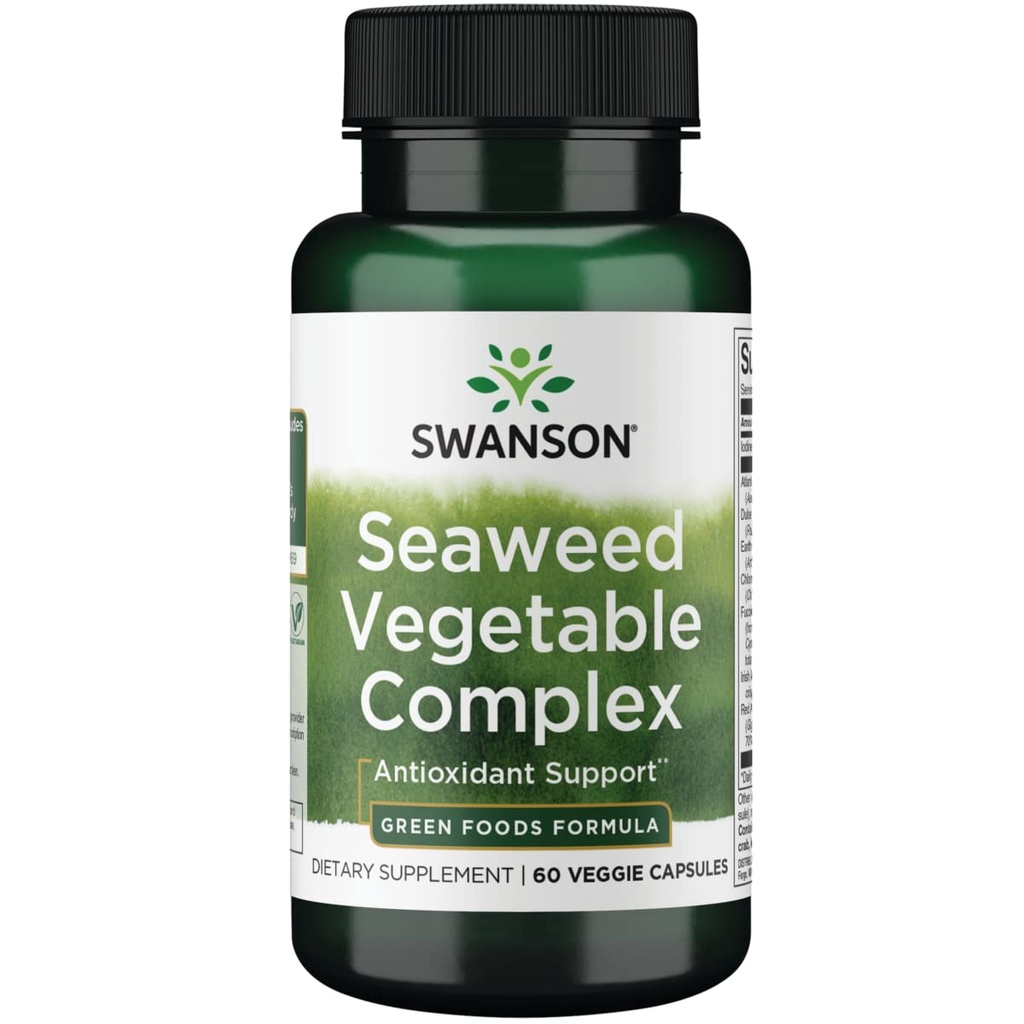 Swanson GRN Seaweed Vegetable CMPLX 60VEG CP