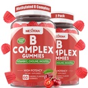 维生素B 复合蛋白,Vegan 维生素B 含2000 mcg 甲基B12, Methyl Folate + Choline + Inositol, 维生素C + 锌 支持能源, Mood, Immune, 健康头发,皮肤 - 120 Cts