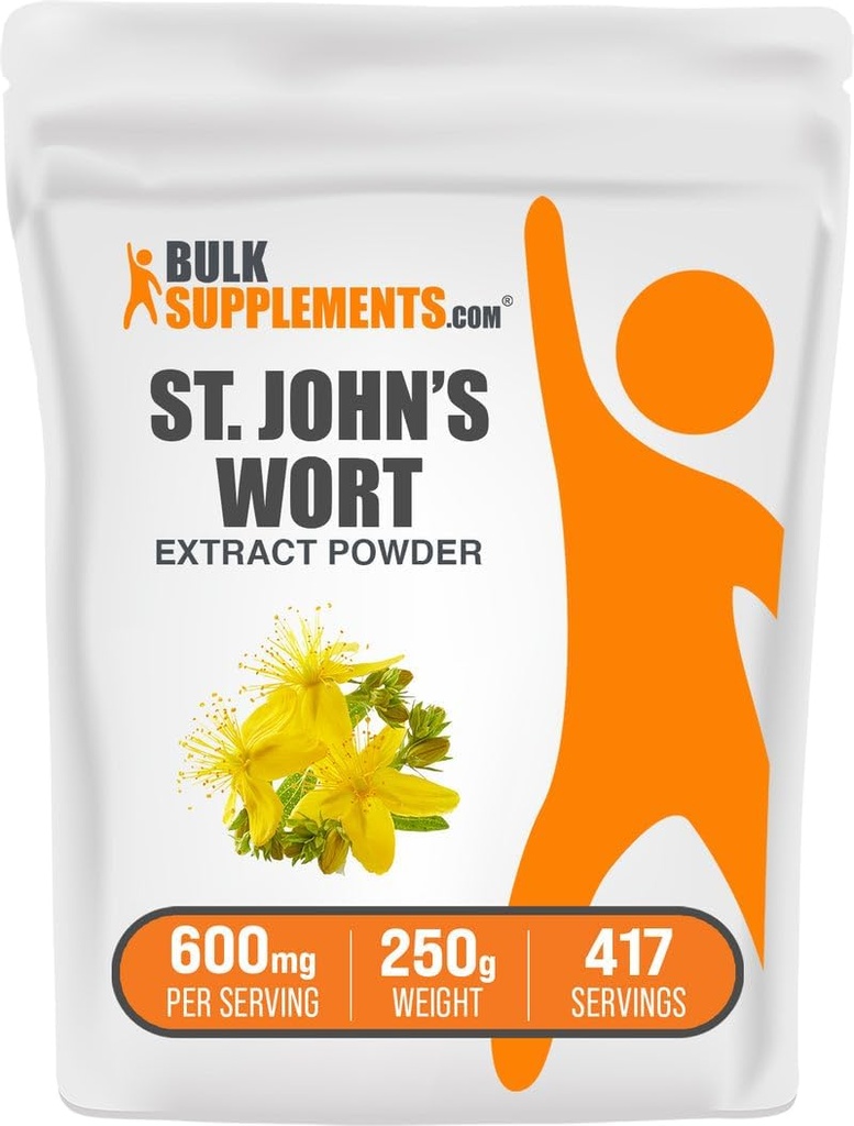 Bulk Assupports.com 圣约翰禾本节选集 - 圣约翰禾本节选集 草本节选集 茂德草本节选集 - Vegan & Gluten Free, 600 mg / service, 250g (8.8 oz) (Pack of 1)