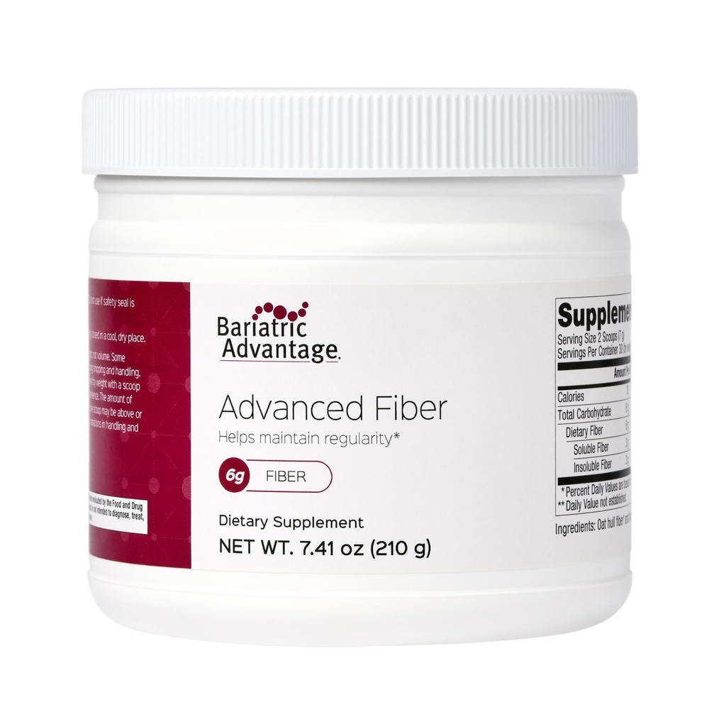 Bariatric Advancage Advanced Fiber,粉状配方支持一种健康的肠道环境,并增加钙和镁的吸收 -- -- 30种服务