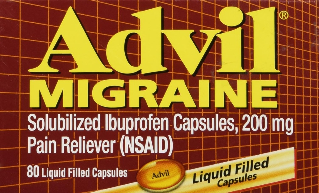 Advil Migraine - 80 液体填充盖