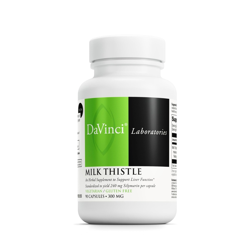 DAVINCI Labs 牛奶硝酸盐 - 支持肝脏解毒和功能,肾脏健康与健康消化的饮食补充* - 配有牛奶硝酸盐和更多-无糖-90个蔬菜卡普苏尔