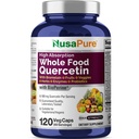NusaPure Quercetin with Bromelain 500mg + 120 Veggie Caps 43 水果 蔬菜 草药 草药 蛋白酶 → Non-GMO, Vegan, Bioperine