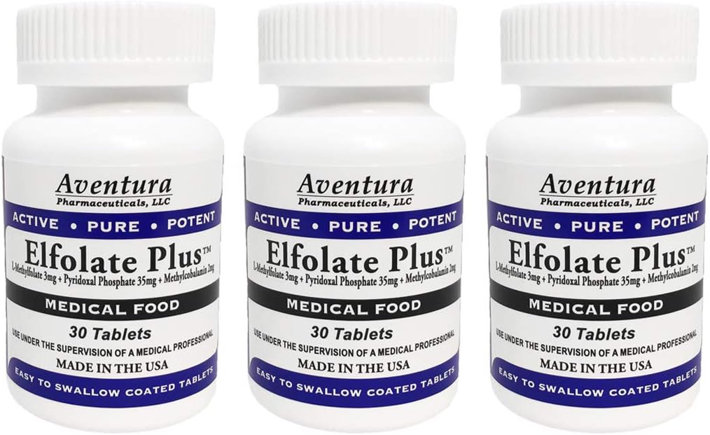 加3mg 3 Pack L-Methylfolate Methylfolate Methylfolate 医疗食品补充 专业力量 活性纯能剂 30块