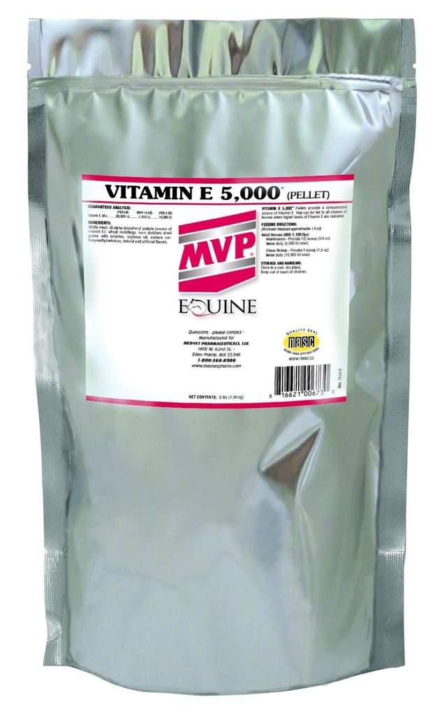 MPV Vitamin E 5,000 Pelleted Vitamin E for Horses