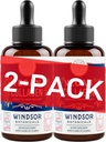 WINDSOR BOTANICALS VGAN Collagen 建材液体补充剂 - 含维生素C的Collagen促进剂,Biotin,Hyaluronic酸和氨基酸 - 有机水果和蔬菜混合剂 - 120毫升,60天