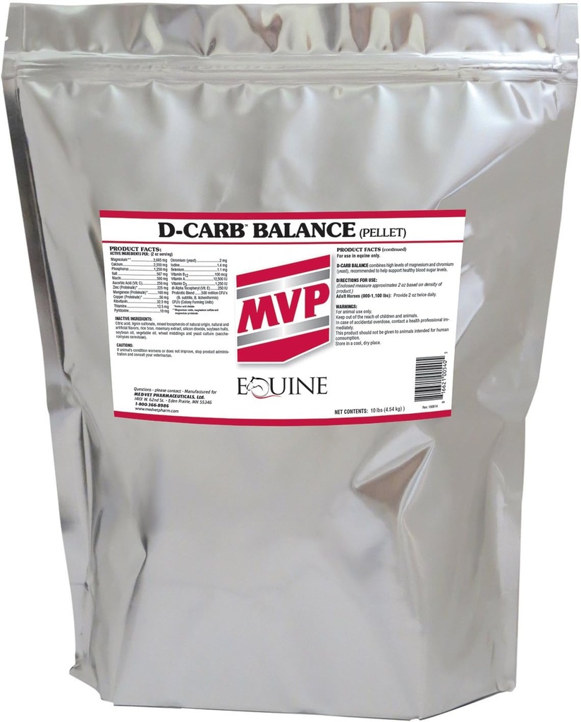 MVP D-Carb 平衡(10lb) 支持葡萄糖代谢 + 维生素和抗生素. .