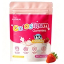Colostrum Gummys, 1 000 mg grass Fed Colostrum Chews Colostrum 古特健康、头发生长、美容和免疫支持、草莓Flavor 60服务品补充品